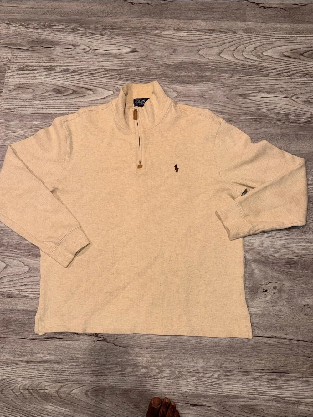 Polo Ralph Lauren Quarter-Zip Pullover - Light Beige